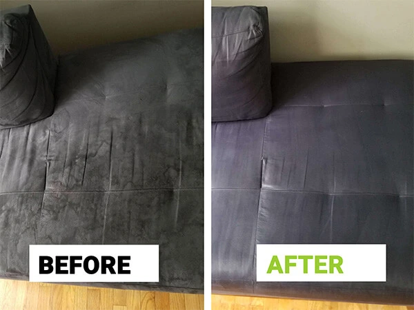Upholstery cleaning Chicago results – steam cleaning and stain removal on residential furniture